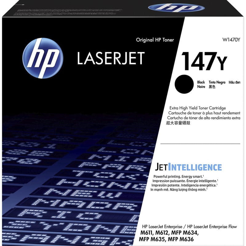 HP 147Y Original Extra High Yield Laser Toner Cartridge - Black - 1 Each - Thumbnail 1