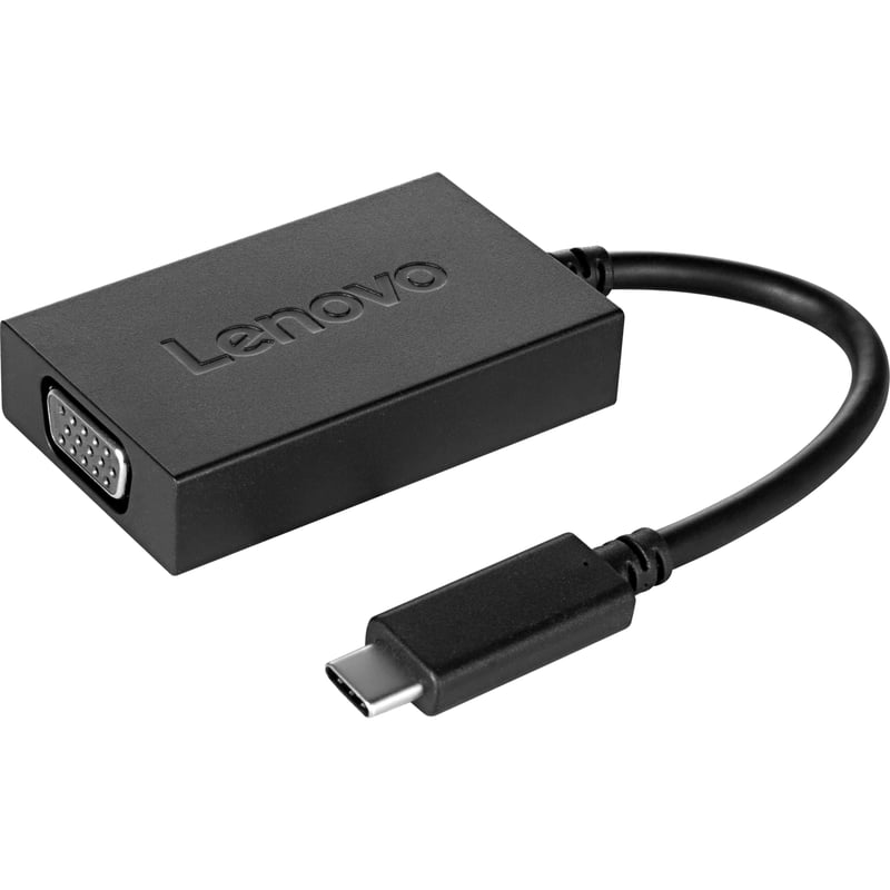 Lenovo USB-C to VGA Plus Power Adapter - Thumbnail 1