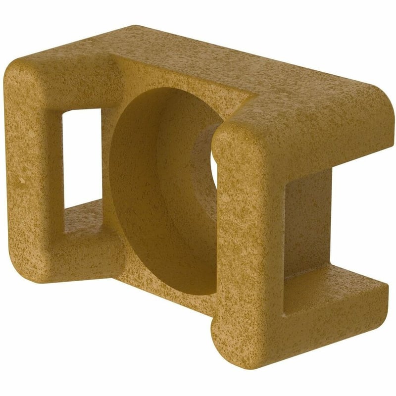 Panduit TM2S8-C71 Cable Tie Mount, Brown, PEEK, 0.64x0.43" , #8 Screw, PK100 - Thumbnail 2