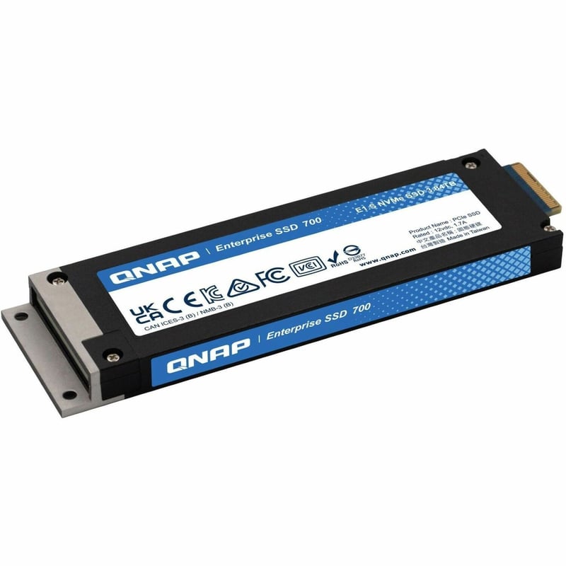 QNAP ENTERPRISE SSD 700 E1.S PCIE GEN4 X4 3.84TB - Thumbnail 1
