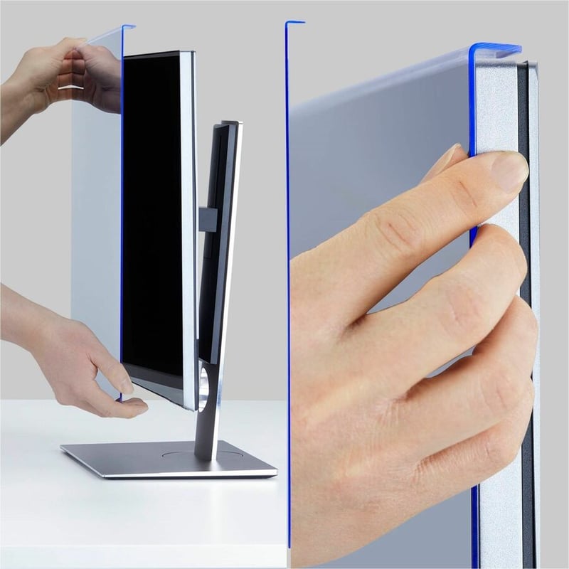 32 MONITOR PRIVACY SCREEN - HANGING ACRYLIC FILTER/SHIELD - Thumbnail 4