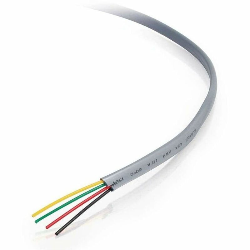 C2G 500ft 28 AWG 4-Conductor Silver Satin Modular Cable Reel - Thumbnail 3