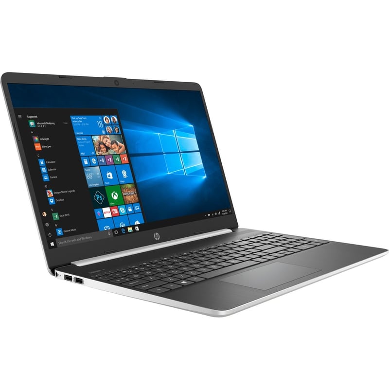 HP 15.6" Notebook - 1366 x 768 - (Intel Core i7 10th Gen i7-1065G7 Quad-core (4 Core) 1.3 GHz) - 8 GB Total RAM - 256 GB SSD - Natural Silver, Ash Silver - Thumbnail 2
