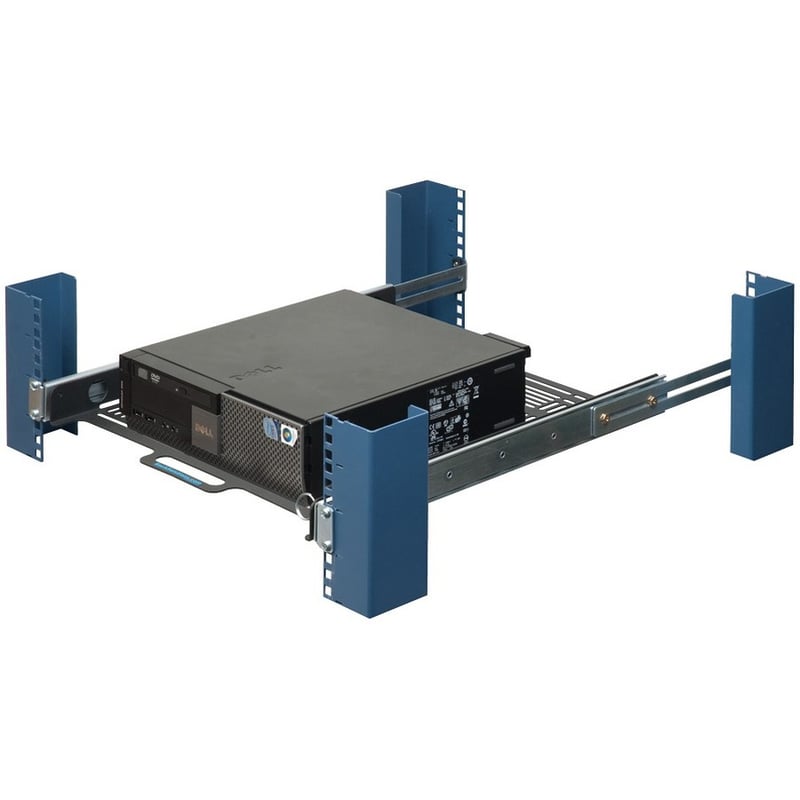 Rack Solutions 1U Dry Sliding Computer Shelf 20in (D) - Thumbnail 1