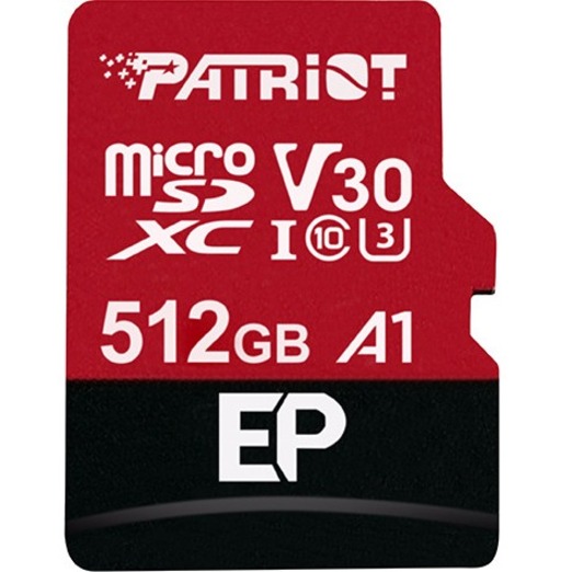 PATRIOT EP SERIES 512GB MICRO SDXC V30 (WITH ADAPTOR) - Thumbnail 2