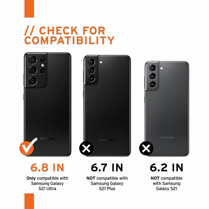 Urban Armor Gear Monarch Series Galaxy S21 Ultra 5G Case - Black - Thumbnail 5
