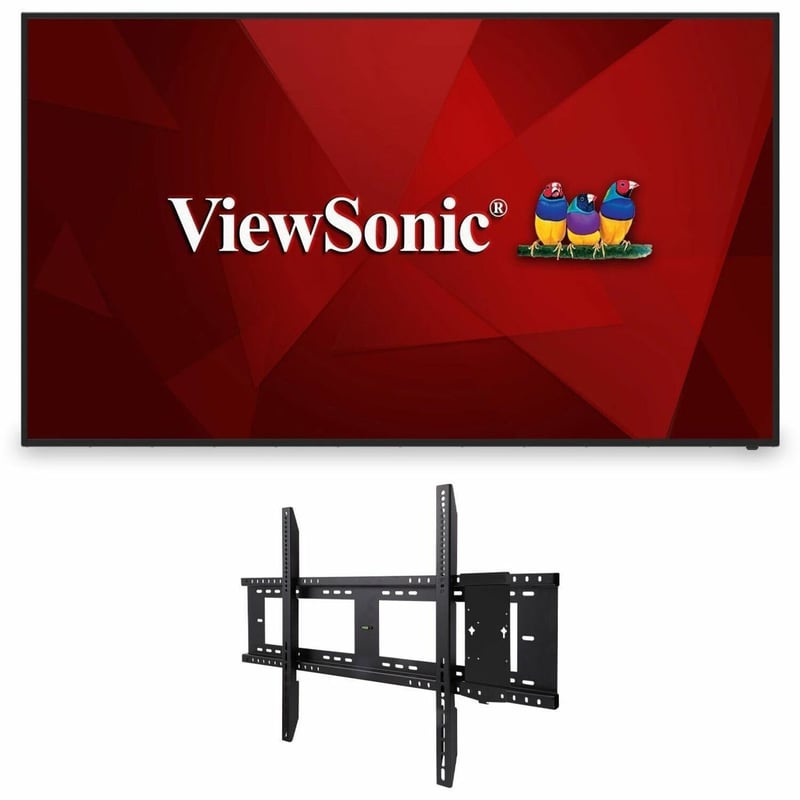 ViewSonic Commercial Display CDE7512-E1 - 4K, 16/7 Operation, Integrated Software and Fixed Wall Mount - 330 cd/m2 - 75" - Thumbnail 1