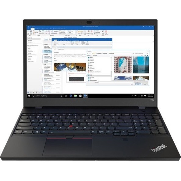 Lenovo ThinkPad T15p Gen 1 20TN000GUS 15.6" Touchscreen Notebook - Full HD - Intel Core i7 10th Gen i7-10750H - 16 GB - 256 GB SSD - English (US) Keyboard - Glossy Black - Thumbnail 2