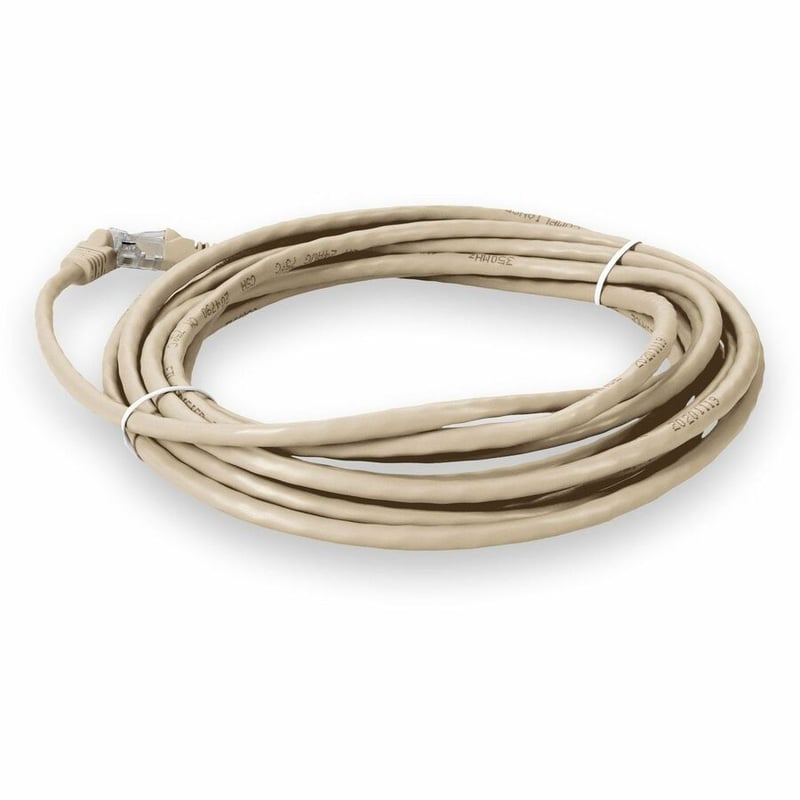 AddOn 50ft Beige CAT 5E PVC Ethernet Cable Snagless Bubble Boot RJ-45 M/M - Thumbnail 3