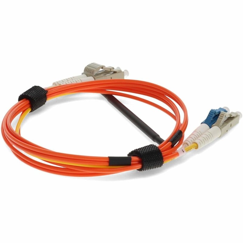 AddOn 3m LC (Male) to LC (Male) Orange OM1 & OS1 Duplex Fiber Mode Conditioning Cable - Thumbnail 5