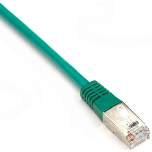 Black Box CAT6 250-MHz Stranded Patch Cable Slim Molded Boot - S/FTP, CM PVC, Green, 3FT
