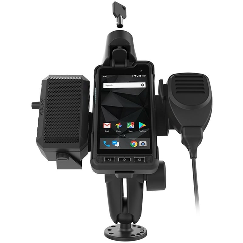 RAM Mounts Double Ball Mount for Sonim XP8 with Speaker & Hardwire Bundle - Thumbnail 3