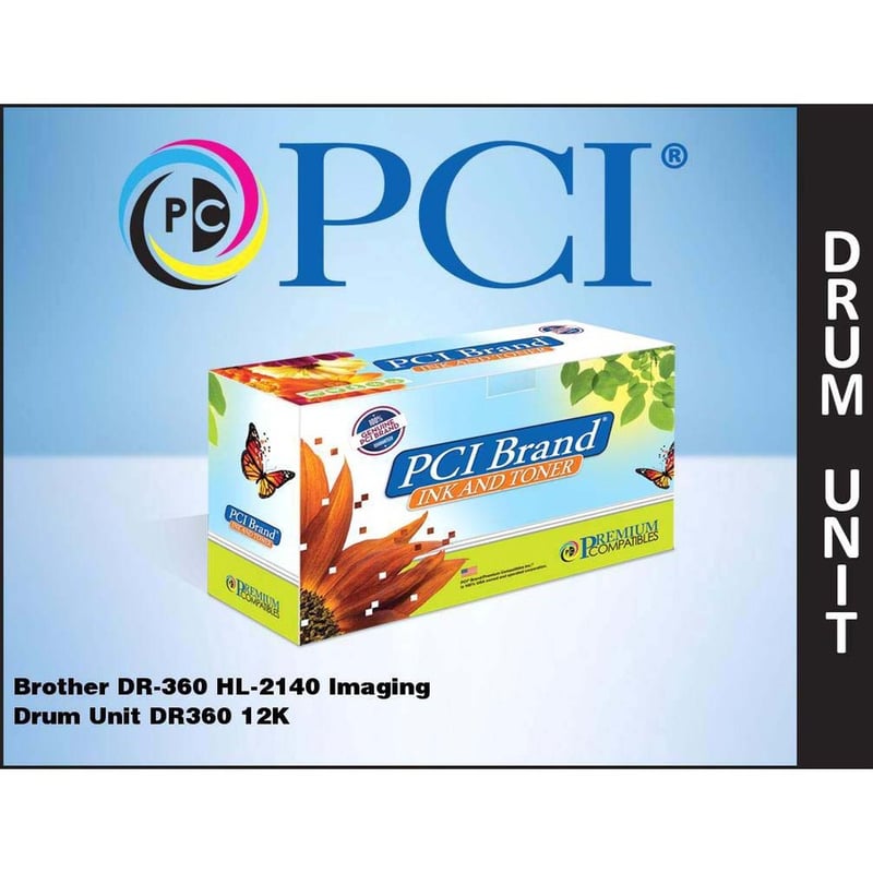 PCI BRAND COMPATIBLE BROTHER DR360 DRUM UNIT 20K YLD FOR BROTHER DCP7030/DCP7040 - Thumbnail 2