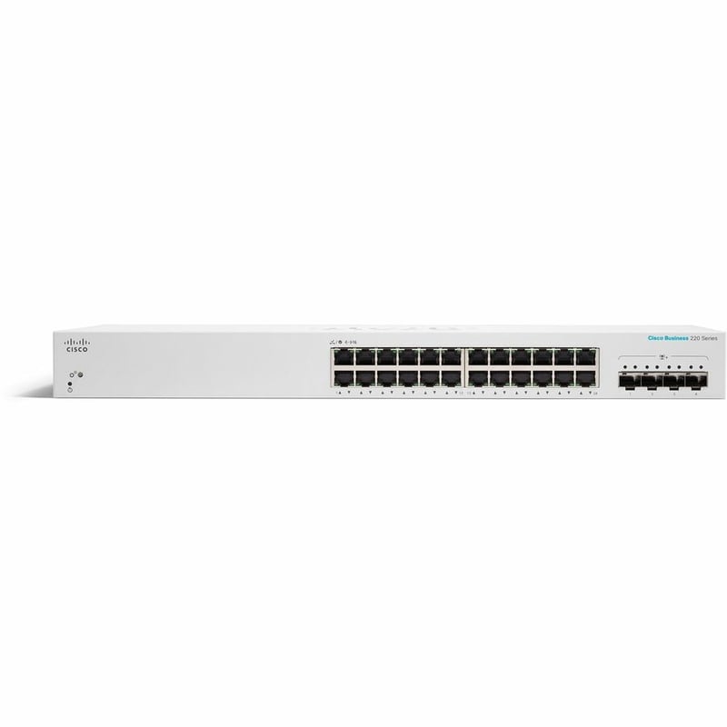 CBS220 SMART 24-PORT GE, 4X10G SFP+ REMANUFACTURED - Thumbnail 4