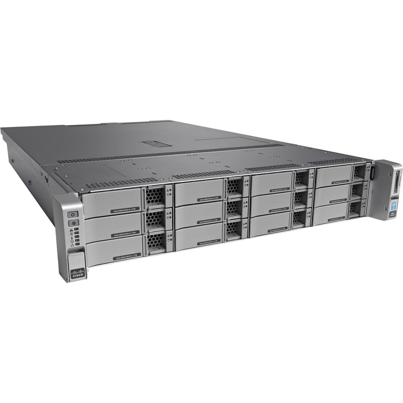 Cisco C240 M4 2U Rack Server - 2 Xeon E5-2620 v4 2.10 GHz - 32 GB RAM - 12Gb/s SAS Controller - Thumbnail 1