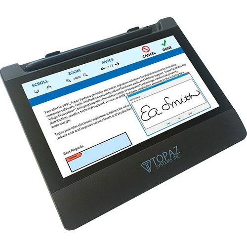 TOPAZ GEMVIEW 7 ESIGN TABLET DISPLAY 7 1024 X 600 RESOLUTION FULL COLOR BACKLIT