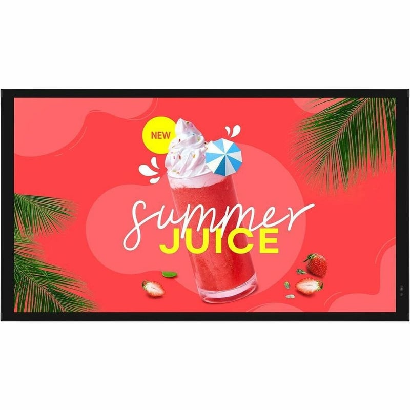 55IN LCD 1920X1080 3500NIT OUTDOOR HDMI DP WIFI SPEAKER - Thumbnail 1