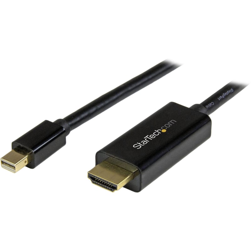 StarTech.com 3ft (1m) Mini DisplayPort to HDMI Cable, 4K 30Hz Video, Mini DP to HDMI Adapter/Converter Cable, mDP to HDMI Monitor/Display - Thumbnail 1