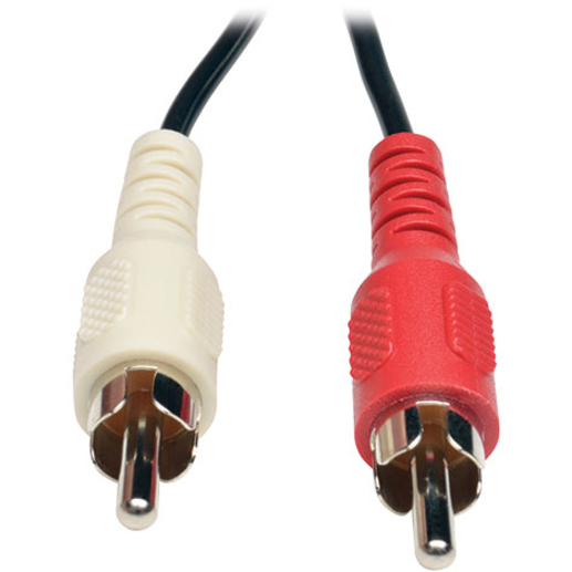 Eaton Tripp Lite Series 3.5 mm Mini Stereo to RCA Audio Y Splitter Adapter Cable (F/2xM), 6 in. (15.2 cm) - Thumbnail 4