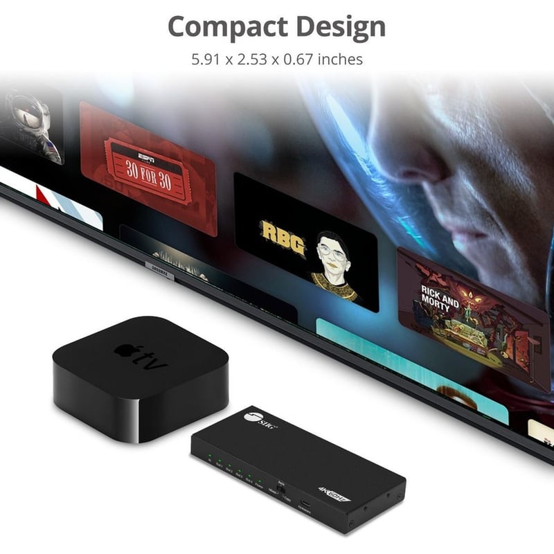 SIIG 4 Port HDMI 2.0 4K 60Hz HDR Splitter with EDID and Downscaling Feature - Thumbnail 4
