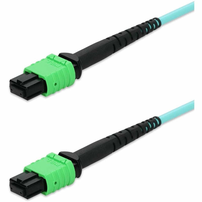 2M MELLANOX COMP AMPO-12 F/F AQUA OM4 LSZH FIBER PATCH CABLE - Thumbnail 2