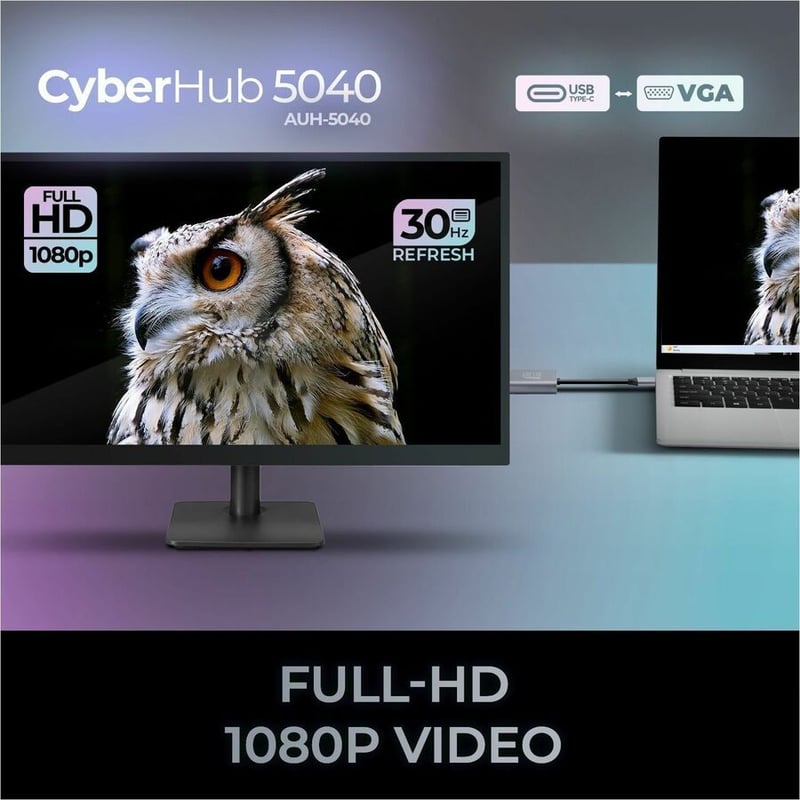 USB C TO VGA PORT ADAPTER 1080P/60HZ - Thumbnail 2