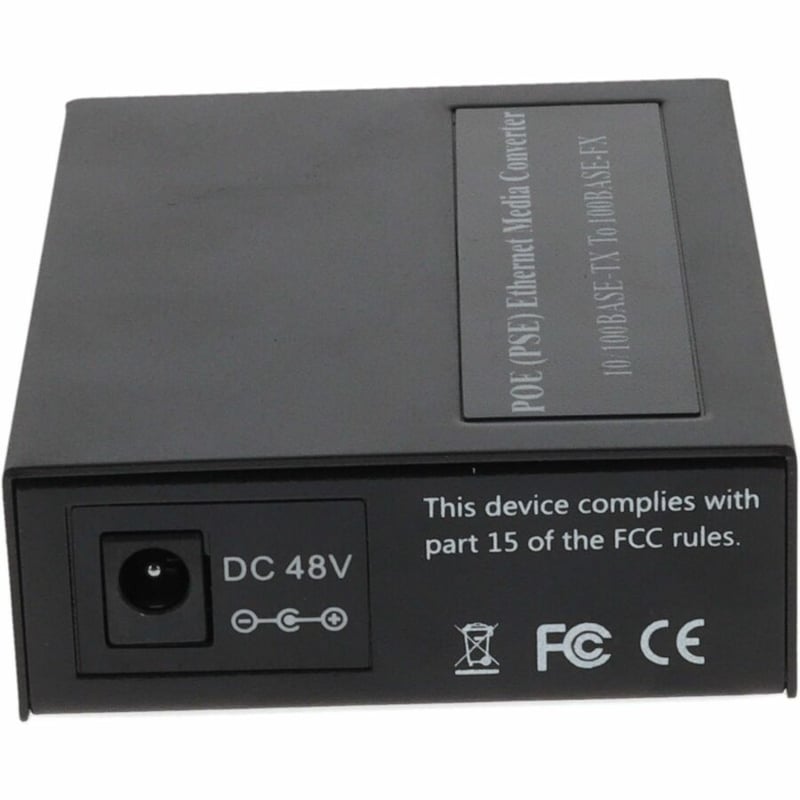AddOn 10/100Base-TX(RJ-45) to 100Base-FX(SC) MMF 1310nm 2km POE Media Converter - Thumbnail 4
