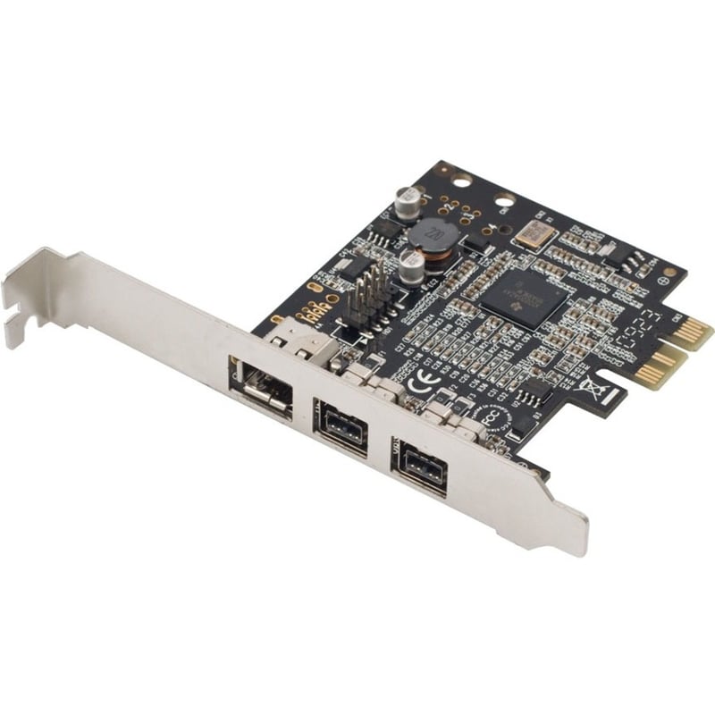 SYBA Multimedia 2 Port 1394B Firewire and1 Port 1394A PCI-e 1.0 x1 Card - Thumbnail 1