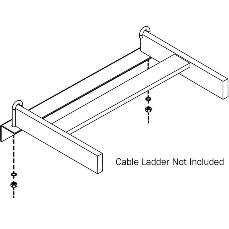 Tripp Lite by Eaton Wall Support Kit for 18 in. Cable Runway, Straight and 90-Degree - Hardware Included - Thumbnail 4