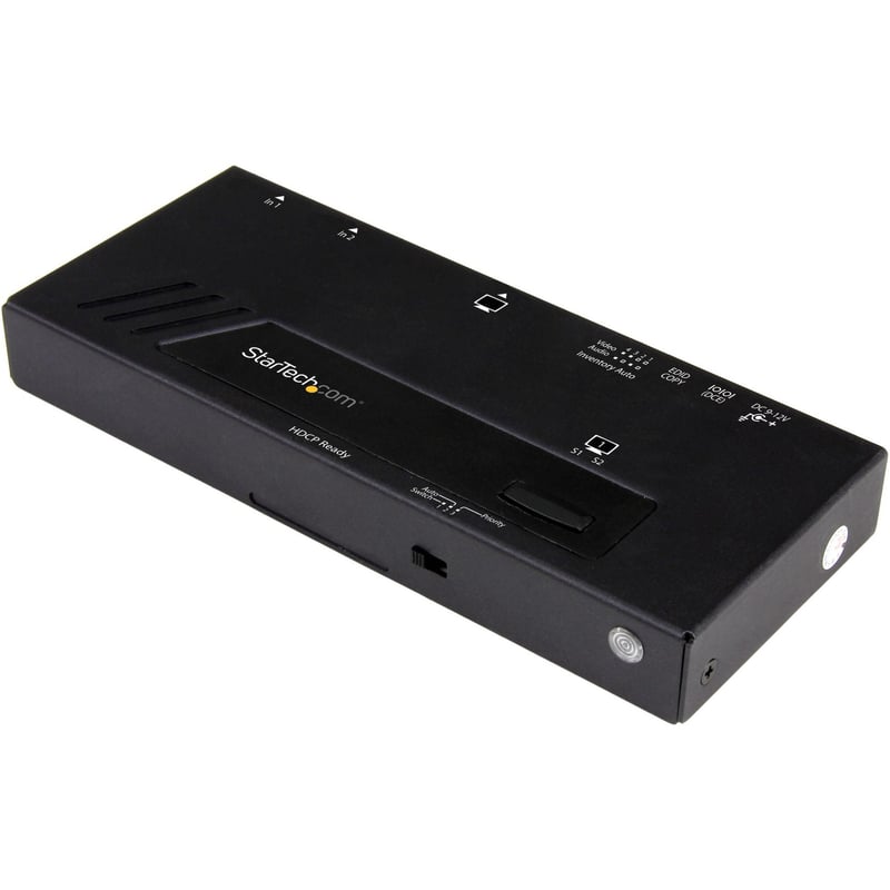 StarTech.com 2-Port HDMI Automatic Video Switch - 4K 2x1 HDMI Switch with Fast Switching, Auto-Sensing and Serial Control - Thumbnail 1