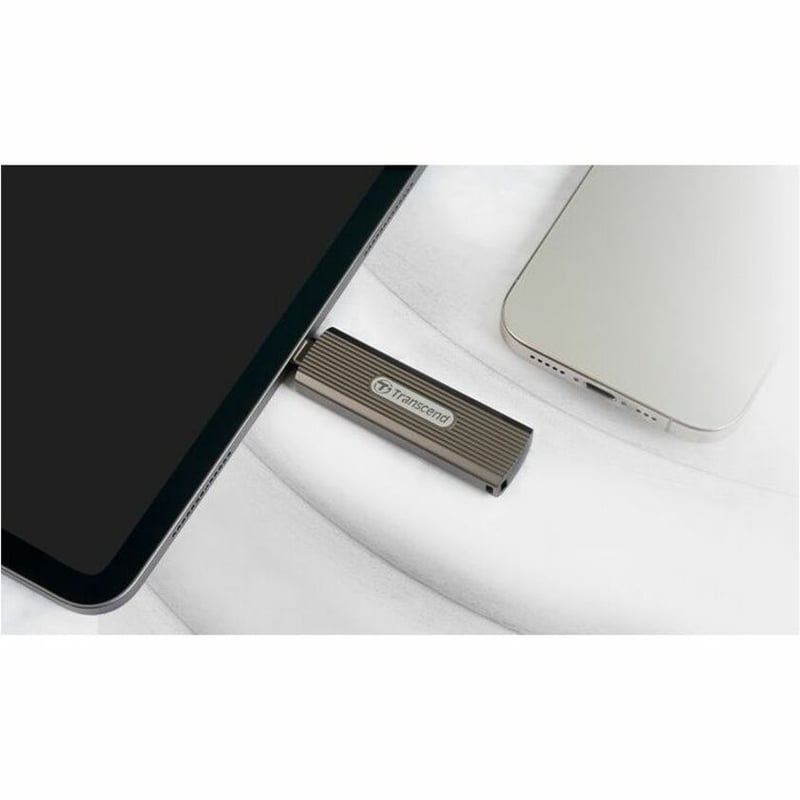 Transcend ESD330C 512 GB Portable Solid State Drive - External - Dark Grayish Brown - Thumbnail 5