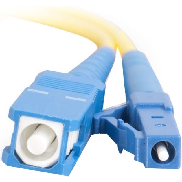 C2G 49.2ft (15m) LC-SC 9/125 OS2 Simplex Single-Mode PVC Fiber Optic Cable - Yellow - Thumbnail 3