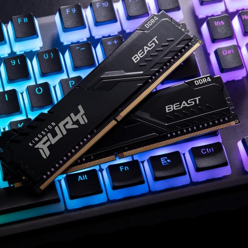 Kingston FURY Beast 64GB (2 x 32GB) DDR4 SDRAM Memory Kit - Thumbnail 3