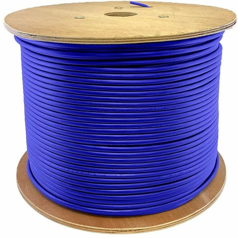 AddOn 1000ft Non-Terminated Blue CAT 5E PVC Bulk Cable