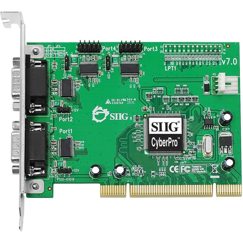 SIIG CyberSerial JJ-P45012-S7 4-port PCI Serial Adapter - Thumbnail 1