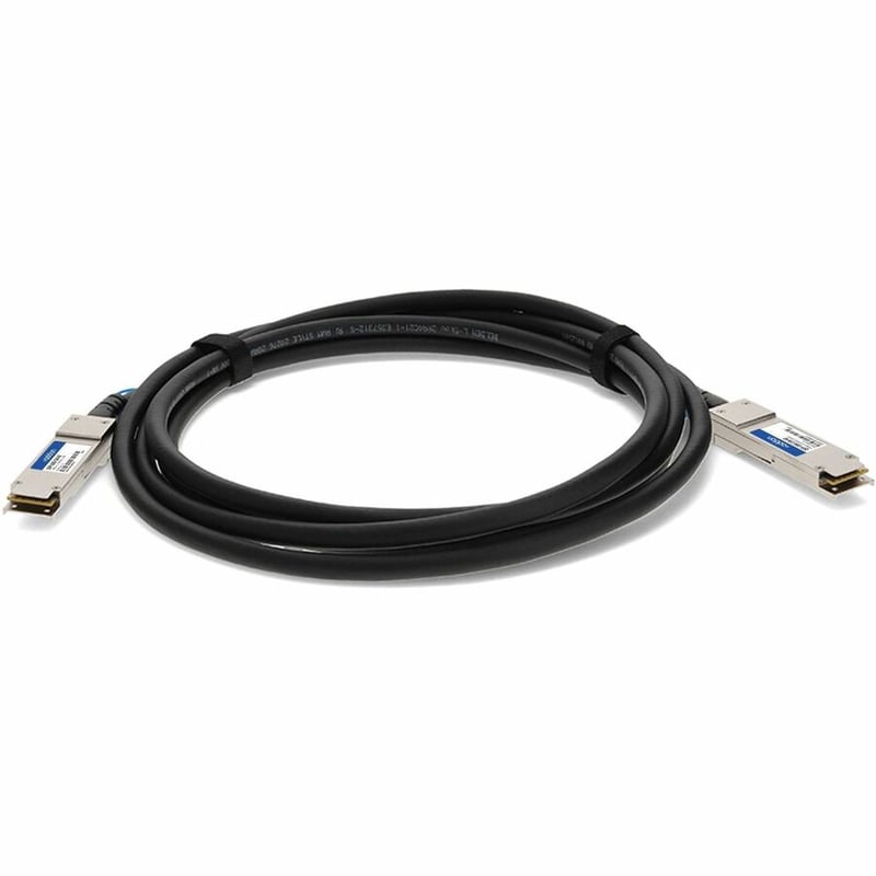 AddOn Alcatel-Lucent Nokia&reg; QSFP-100G-C1M Compatible TAA Compliant 100GBase-CU QSFP28 Direct Attach Cable (Passive Twinax, 1m)