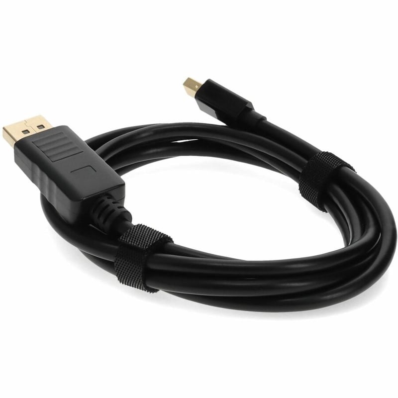6ft Mini-DisplayPort 1.1 Male to DisplayPort 1.2 Male Black Cable For Resolution Up to 3840x2160 (4K UHD) - Thumbnail 3