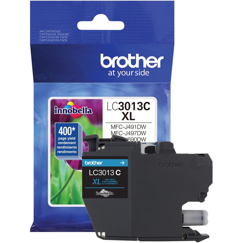 Brother LC3013C Original High Yield Inkjet Ink Cartridge - Single Pack - Cyan - 1 Each - Thumbnail 1