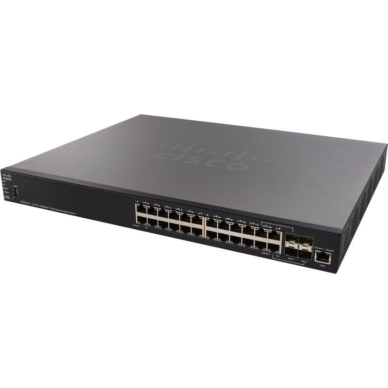 Cisco SX550X-24 24-Port 10GBase-T Stackable Managed Switch - Thumbnail 3