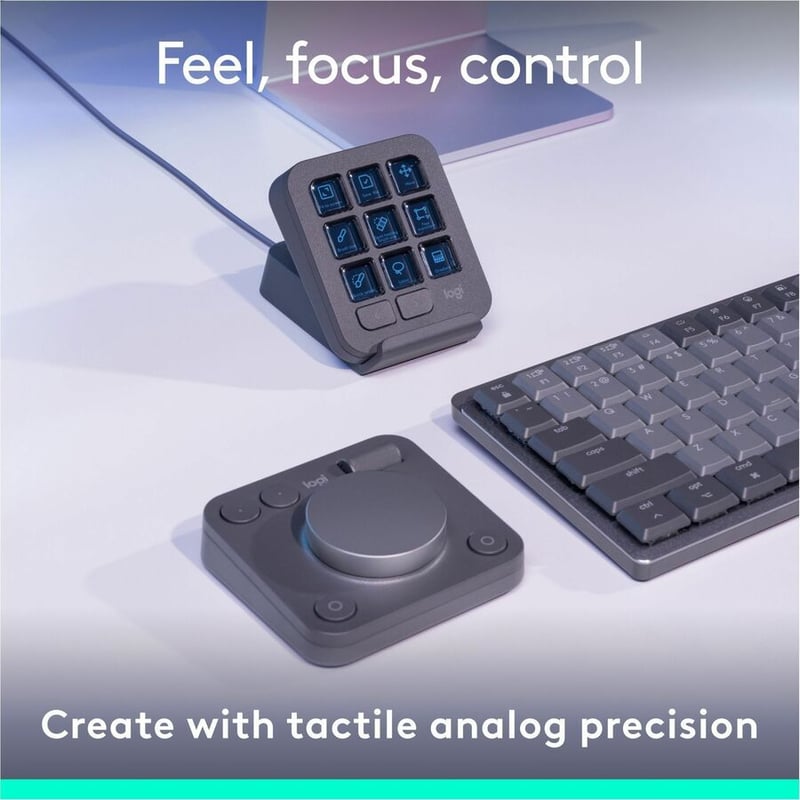 MX CREATIVE CONSOLE KEYBOARD GRAPHITE - Thumbnail 4