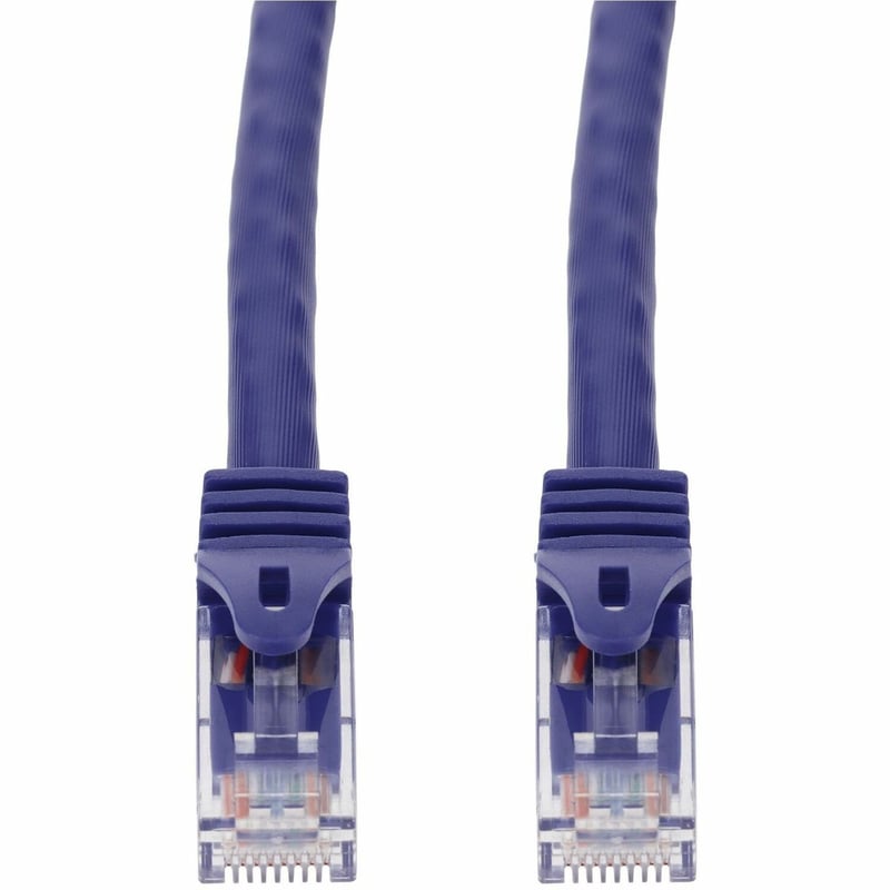 AddOn 12ft Purple CAT 6A PVC Ethernet Cable Snagless Easy Boot RJ-45 M/M - Thumbnail 1