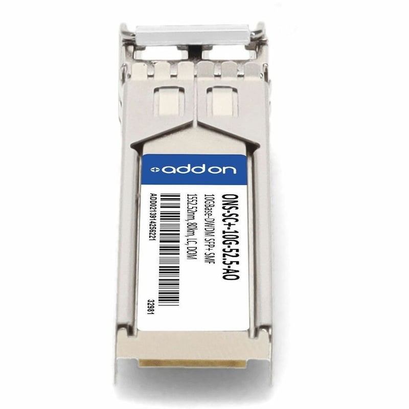 AddOn Cisco® ONS-SC+-10G-52.5 Compatible TAA 10GBase-DWDM SFP+ Transceiver C-Band 100GHz (SMF, 1552.52nm, 80km, LC, DOM) - Thumbnail 4
