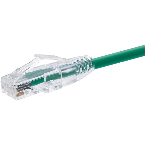UNC GROUP 15 FOOT CAT6 SNAGLESS CLEARFIT PATCH CABLE GREEN - CAT6 PATCH CABLE C