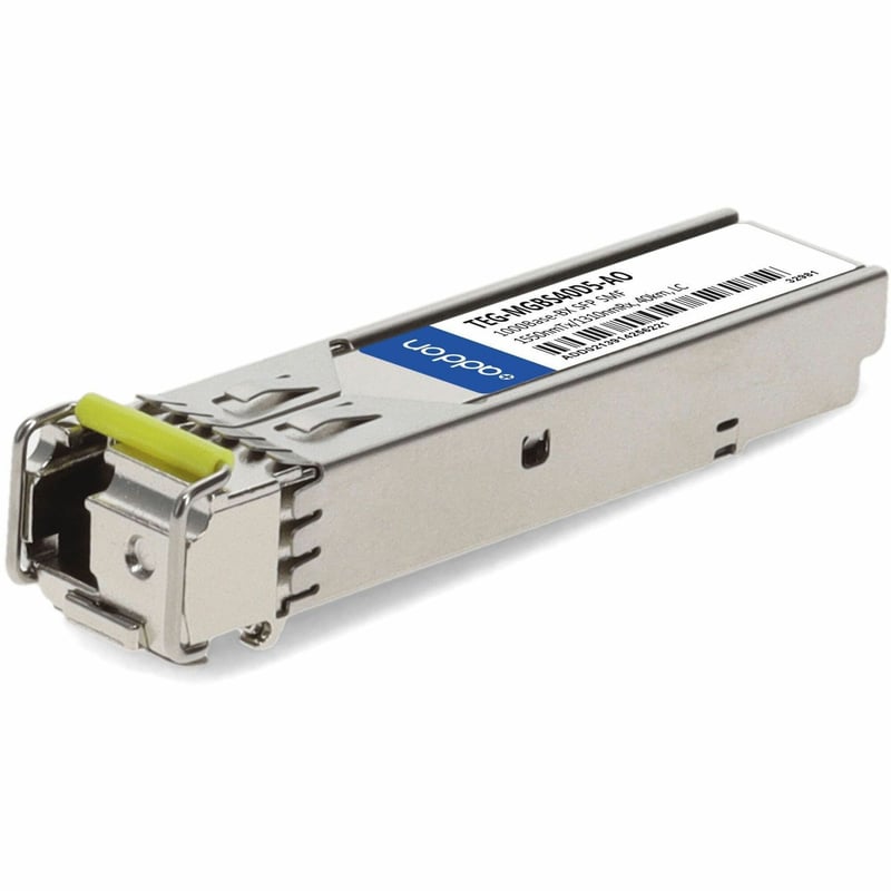 AddOn TRENDnet® TEG-MGBS40D5 Compatible TAA Compliant 1000Base-BX SFP Transceiver (SMF, 1550nmTx/1310nmRx, 40km, LC) - Thumbnail 1