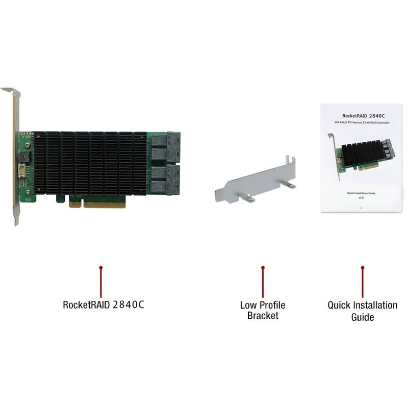 HighPoint RocketRAID 2840C SAS Controller - Thumbnail 5