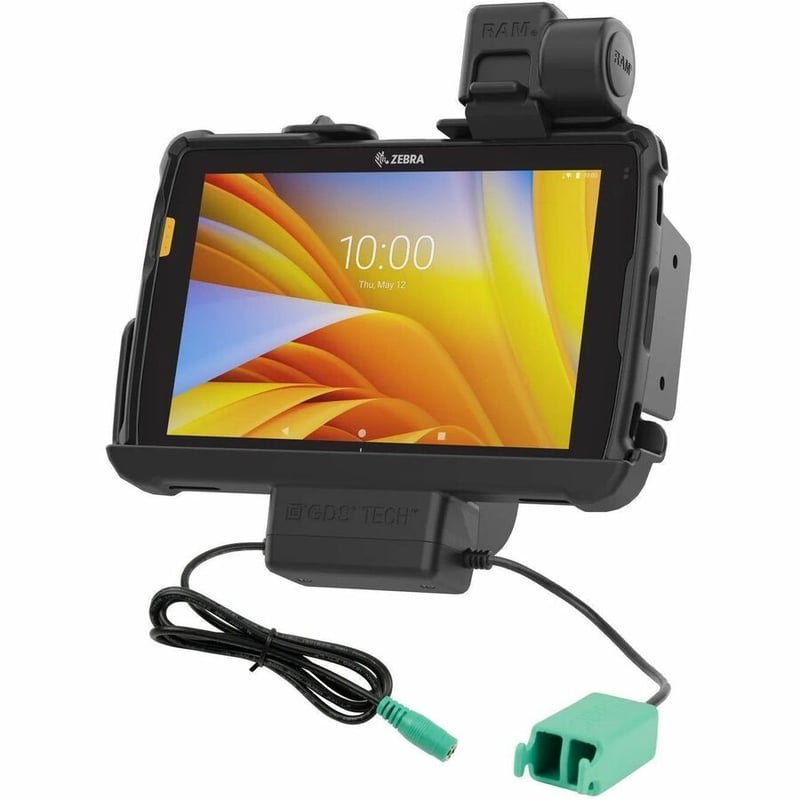 RAM Mounts Tough-Dock Power + Dual USB with Latch for Zebra ET4x 8" Tablet - Thumbnail 3