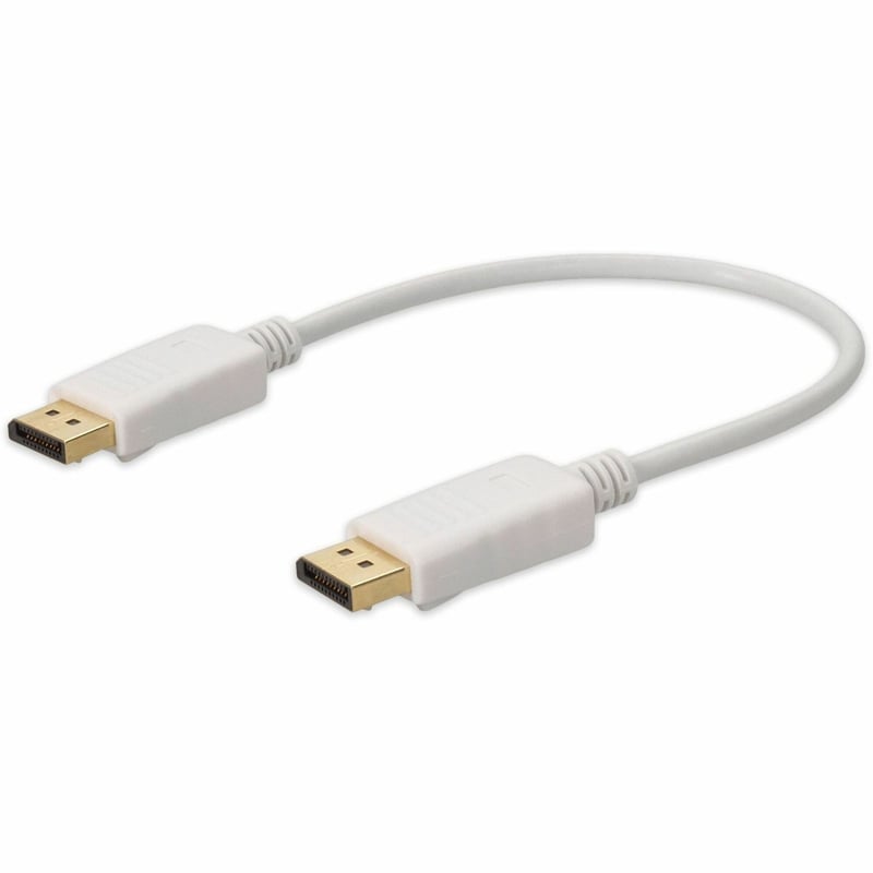 AddOn 3m DisplayPort Male to DisplayPort Male White Cable For Resolution Up to 3840x2160 (4K UHD) - Thumbnail 1