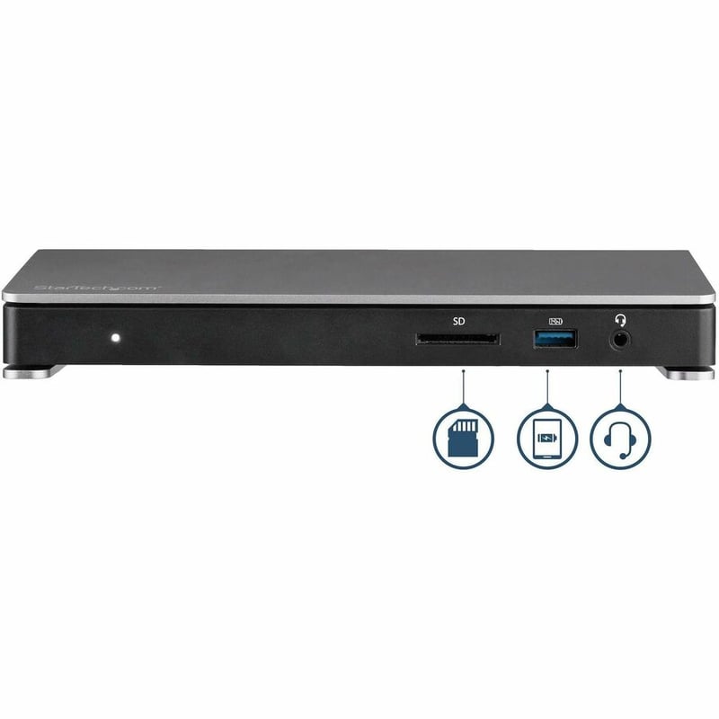 StarTech.com Thunderbolt 3 Dock - Dual Monitor 4K 60Hz TB3 Docking Station with DisplayPort - 85W Power Delivery, 6-Port USB 3.0, SD, GbE - Thumbnail 5