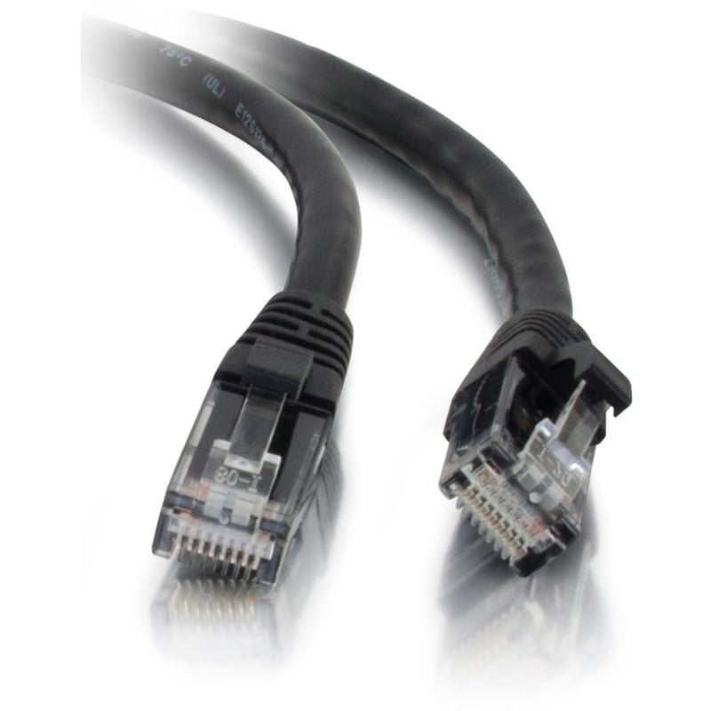 C2G 6ft Cat5e Ethernet Cable - Snagless Unshielded (UTP) - Black - Thumbnail 1