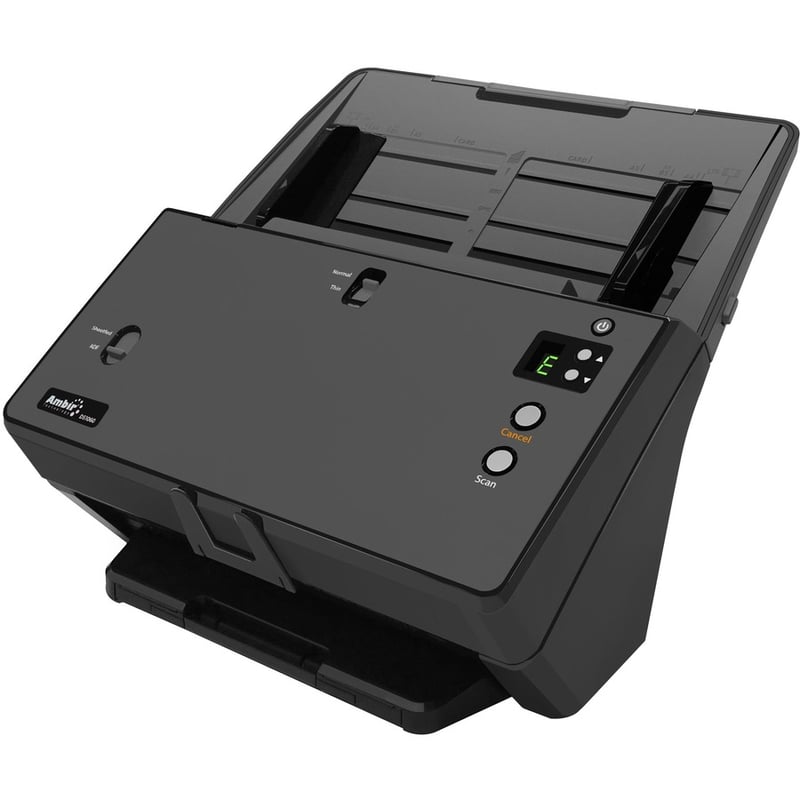 Ambir nScan 1060 multi-page high speed scanner - supports document, card, passport - 60ppm - duplex-color/B&W/greyscale - TWAIN - USB 3.0 - Black - Thumbnail 2